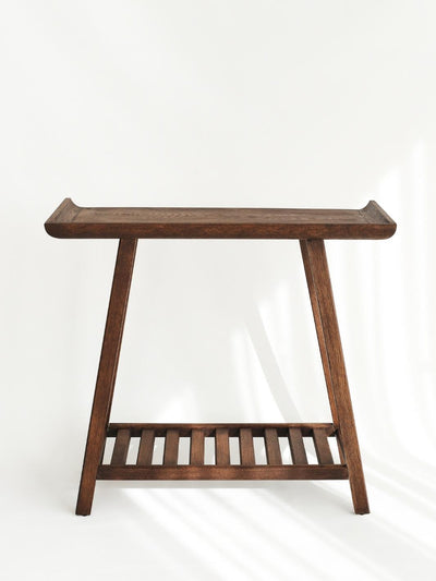 ZEN Solid Oak Console _ Chocolate