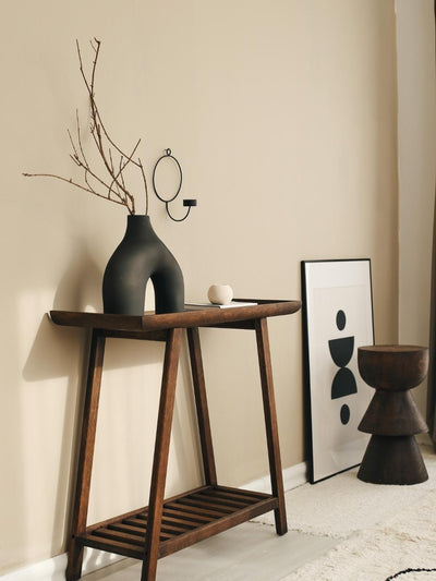 ZEN Solid Oak Console _ Chocolate